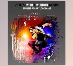 Download Graphicriver – Music Frame Photo Template 21378910 (PSD)