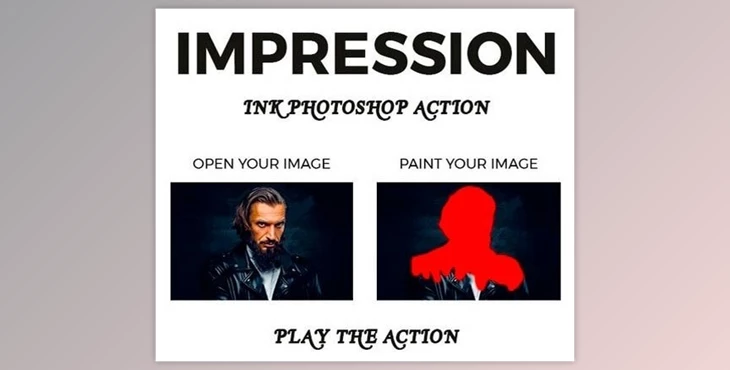 Download Graphicriver – Imprassion Ink Photoshop Action 21285770 (ABR, PAT, ATN)