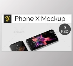 Download Graphicriver – iPhone X Mockup 22061993 (PSD)