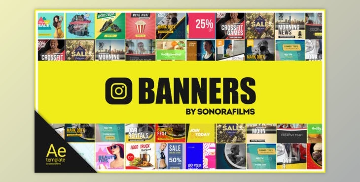 Download Instagram Banners (Videohive 31531611) - AE Project