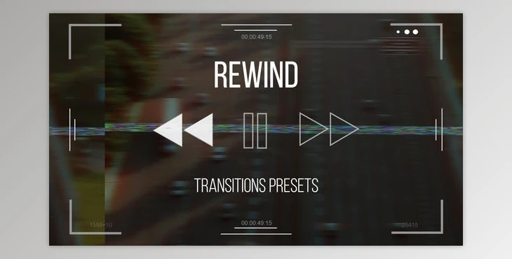 Download Rewind Transitions presets (Videohive 31458015) - PR Project