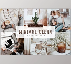 Download Minimal Clean Lightroom Presets Pack CreativeMarket-6018691 (XMP, LRTEMPLATE, DNG)