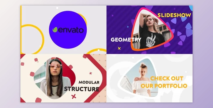 Download Geometric Slideshow | Premiere Pro MOGRT (Videohive 31445884)