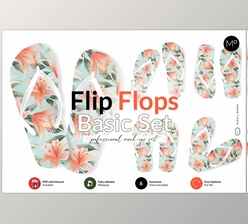 Download Flip Flops Basic Set Mock-ups CreativeMarket-6018077 (PSD)