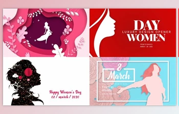 Download Happy Women’s Day (<span class='badge badge-warning'>4</span> in 1) (Videohive 31575139) - AE Project