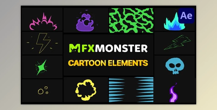 Download Cartoon And Scribble Elements | After Effects (Videohive 31583856) - AE Project