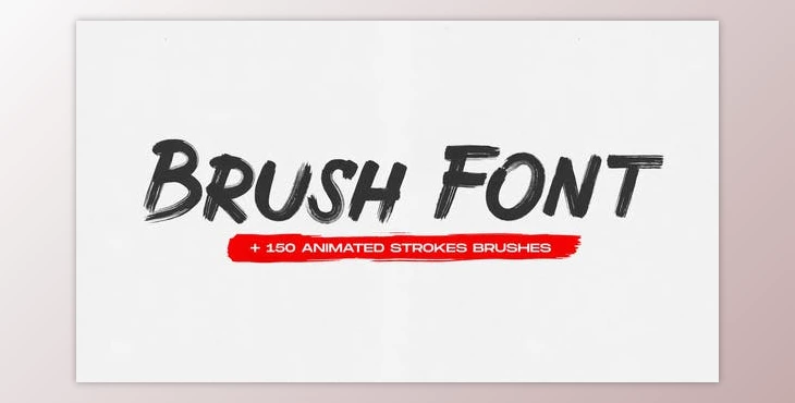 Download Brush Animated Font (Videohive 31366550) - AE Project
