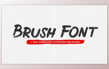 Download Brush Animated <span class='badge badge-warning'>Font</span> (Videohive 31366550) - AE Project