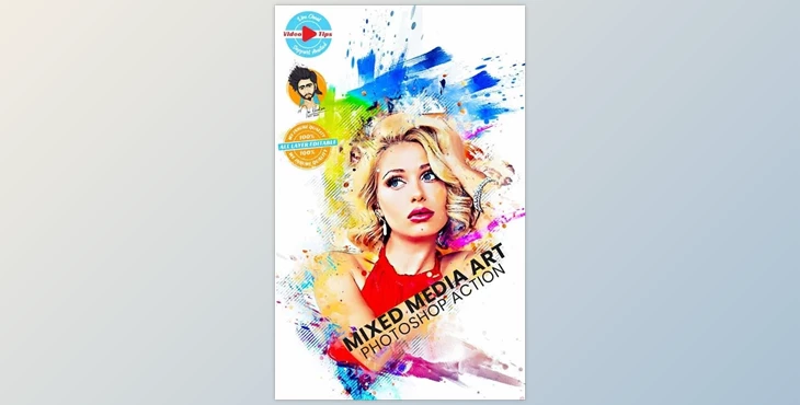 Download Mixed Media Art Photoshop Action GraphicRiver-31173381 (ABR, PAT, ATN)