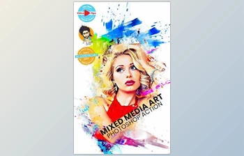 Download Mixed Media <span class='badge badge-warning'>Art</span> Photoshop Action GraphicRiver-31173381 (ABR, PAT, ATN)