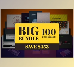 Download 100 Business Card Template Bundle CreativeMarket-5910107 (PSD)