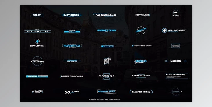 Download Animated Cool Titles (Videohive 22735722) - AE Project