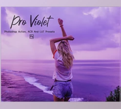 Download 10 Pro Violet PS, ACR, LUTs filter CreativeMarket-6023779 (XMP, ATN)