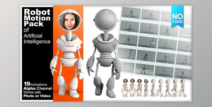 Download Robot Motion Pack of Artificial Intelligence (Videohive 25247945) - AE Project