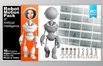 Download Robot <span class='badge badge-warning'>Motion</span> Pack of Artificial Intelligence (Videohive 25247945) - AE Project