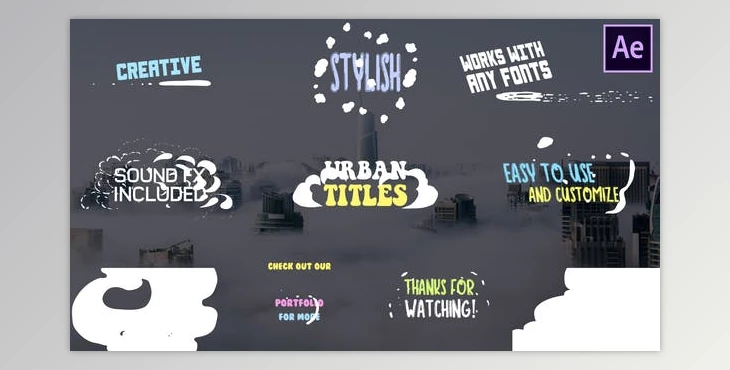 Cartoon Urban Titles | After Effects (Videohive 28430288)