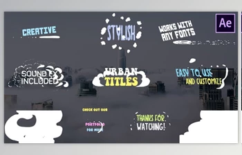 Cartoon Urban <span class='badge badge-warning'>Titles</span> | After Effects (<span class='badge badge-warning'>Videohive</span> 28430288)
