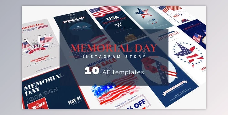 Download Memorial Day & 4th Of July Instagram Stories (Videohive 31660666) - AE Project