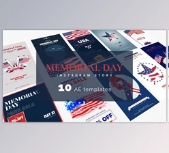 Download Memorial Day & 4th Of July Instagram Stories (Videohive 31660666) - AE Project