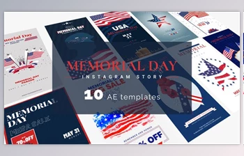 Download Memorial <span class='badge badge-warning'>Day</span> & 4th Of July Instagram Stories (Videohive 31660666) - AE Project