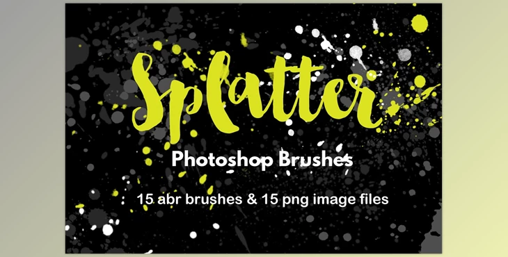 Download Watercolor Splatter Brushes Graffiti CreativeMarket-2385753 (ABR, PNG)