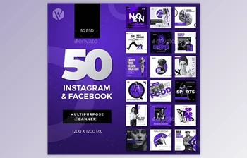 Download 50-Instagram & Facebook Banners GraphicRiver-30819672 (<span class='badge badge-warning'>PSD</span>)