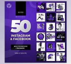 Download 50-Instagram & Facebook Banners GraphicRiver-30819672 (PSD)
