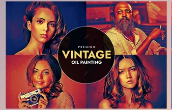 Download Vintage Oil <span class='badge badge-warning'>Painting</span> CreativeMarket-6022215 (ATN)