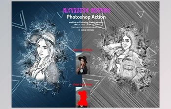 Download Artistic Sketch Photoshop Action <span class='badge badge-warning'>CreativeMarket-6021674</span> (ATN, ABR)