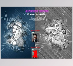 Download Artistic Sketch Photoshop Action CreativeMarket-6021674 (ATN, ABR)
