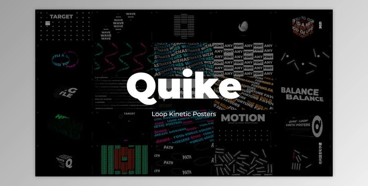 Download Quike - Loop Kinetic Posters (Videohive 31658378) - AE Project