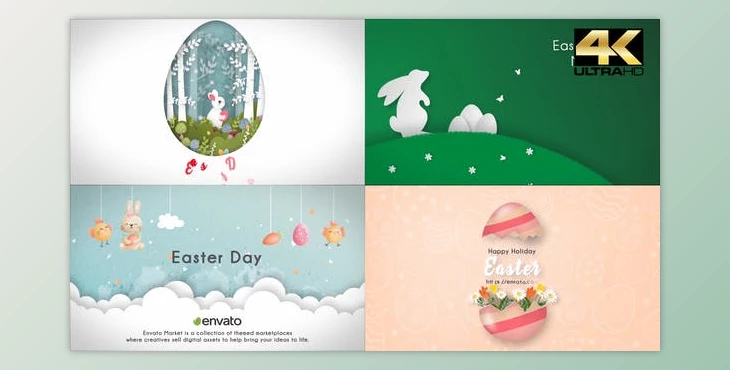 Download Happy Easter Day (4 in 1) (Videohive 31670426) - AE Project