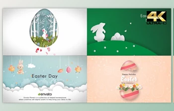 Download Happy Easter Day (<span class='badge badge-warning'>4</span> in 1) (Videohive 31670426) - AE Project