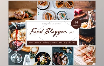 Download 14 x Lightroom Presets, Food Blogger <span class='badge badge-warning'>CreativeMarket-5962539</span> (XMP, LRTEMPLATE, DNG, JPG)