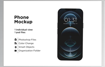 Download Apple <span class='badge badge-warning'>Iphone</span> 12 Pro Silver Mockup CreativeMarket-6063295 (TIFF)