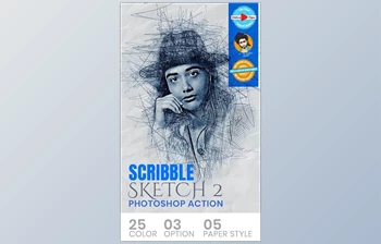 Download Scribble Sketch Photoshop Action GraphicRiver-31050617 (ABR, <span class='badge badge-warning'>PAT</span>, ATN)