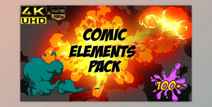 Download Comic Element Pack (Videohive 16933861) - AE Project