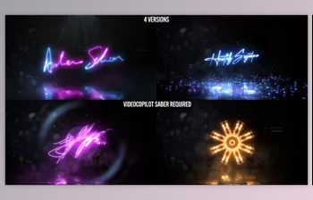 Neon Signature Reveal <span class='badge badge-warning'>Pack</span> (Videohive 26029112)
