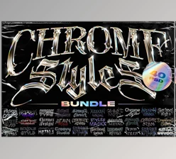 Download Chrome Text Styles Bundle CreativeMarket-6045441 (PSD)