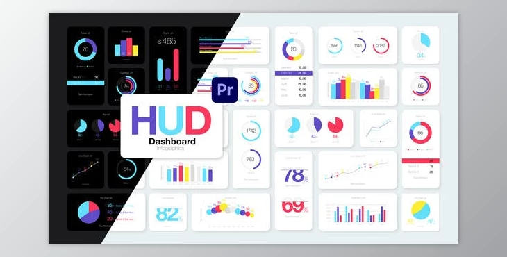 Download HUD Dashboard Infographics Essential Graphics for Premiere Pro (Videohive 31652530)