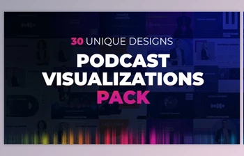 Podcast Visualizations <span class='badge badge-warning'>Pack</span> (Videohive 27588818)