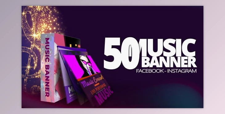 Download 50 Music Banners (Videohive 30144271) - AE Project