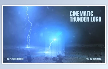 Cinematic <span class='badge badge-warning'>Thunder</span> Logo (Videohive 25379668)