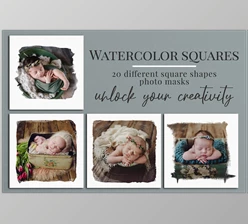 Download Watercolor squares photo masks CreativeMarket-5922919 (PNG, JPG)