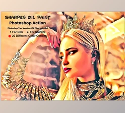 Download Sharpen Oil Paint Photoshop Action CreativeMarket-5947702 (ATN)