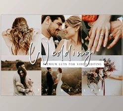 Download Moody Wedding LUTs for Video Editing CreativeMarket-5954073 (cube)