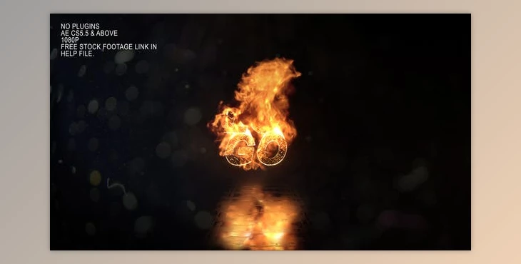 Realistic Fire Logo 3 (Videohive 25116321)