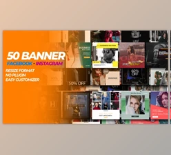 Download 50 Facebook & Instagram Banner (Videohive 31749161) - AE Project