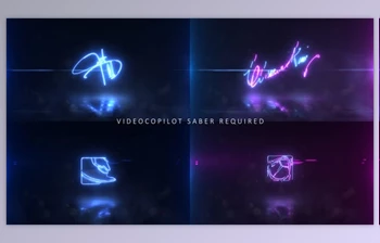Neon <span class='badge badge-warning'>Signature</span> Logo (Videohive 24569181)