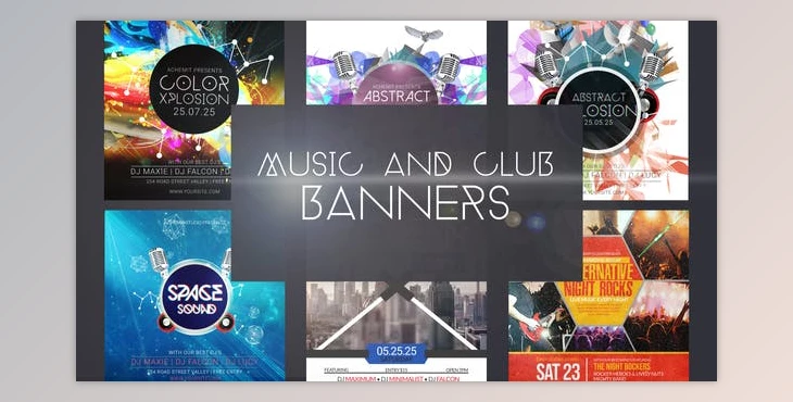 Download Music & Club Event Banner Ad (Videohive 31733631) - AE Project